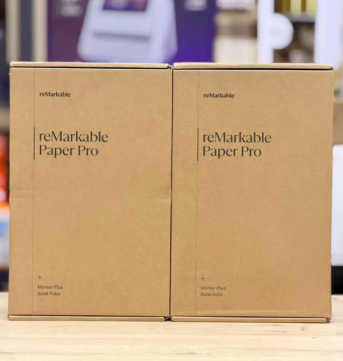 reMarkable Paper Pro with Marker Plus & Black Leather Book Folio