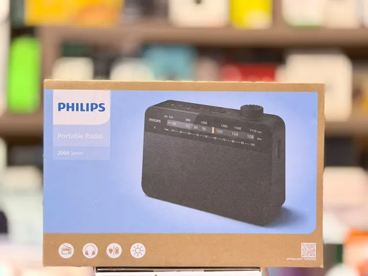 Philips 2000 Series Portable AM/FM Radio with Speaker