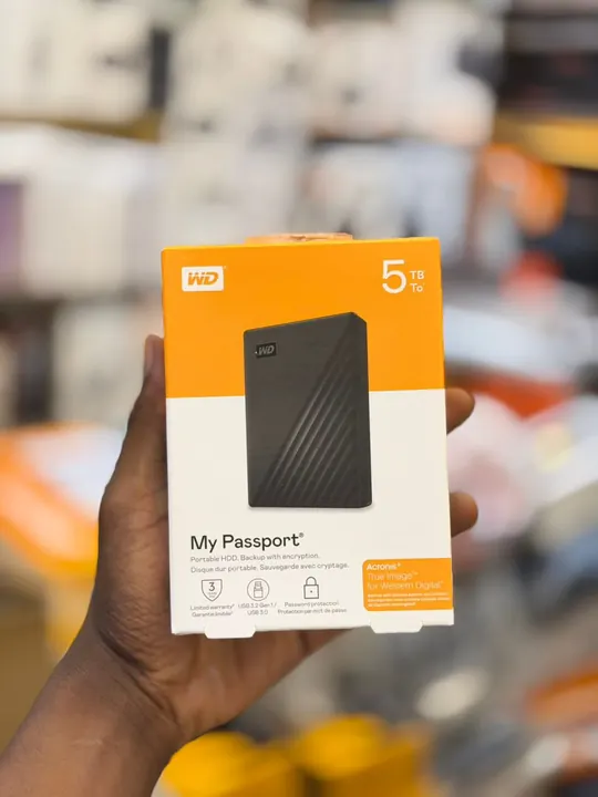 WD My Passport 5TB Portable External Hard Drive