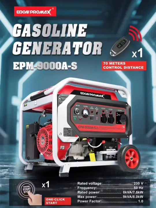 Edon Promax 9kVA petrol generator EPM-9000A-S (remote start) – photo 1 of 2