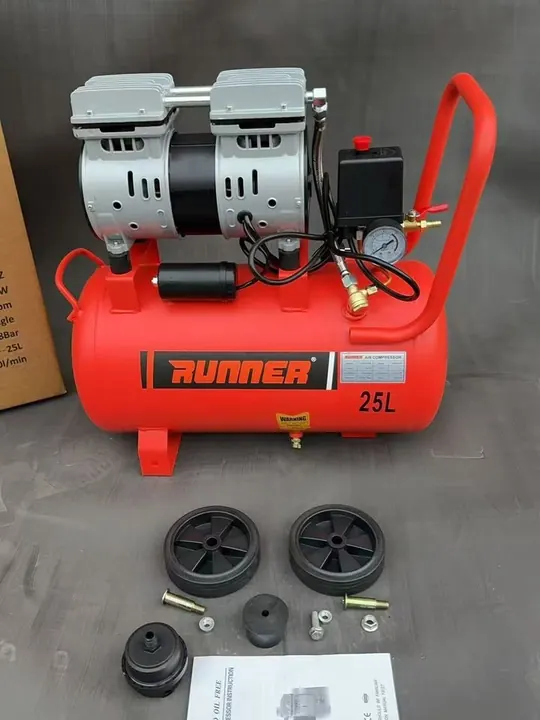 Runner 25L oil-free silent air compressor – photo 3 of 4