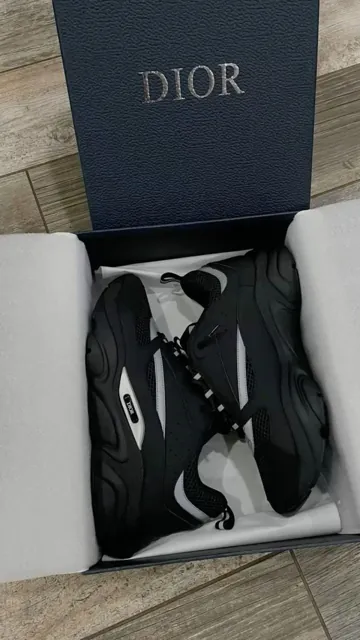 Dior B22 'Black Reflective' – black/silver