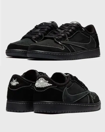 Travis Scott x Air Jordan 1 Low 'Black Phantom'